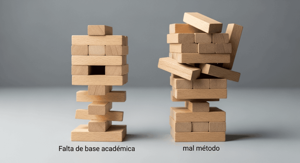 falta de base académica
